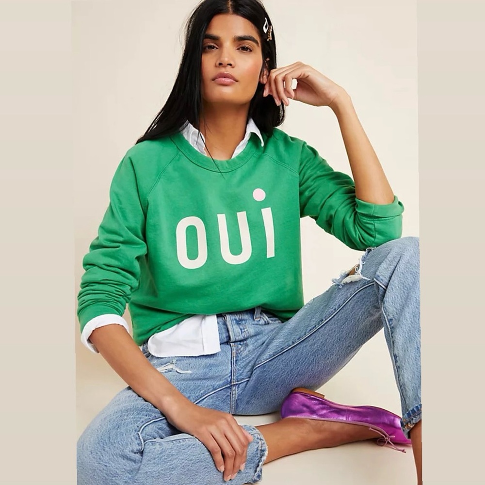 Clare V Oui Green Women's Sweater